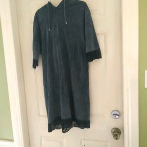 DOLLSKILL Disturbia Oversized Sabbath Hooded Dress